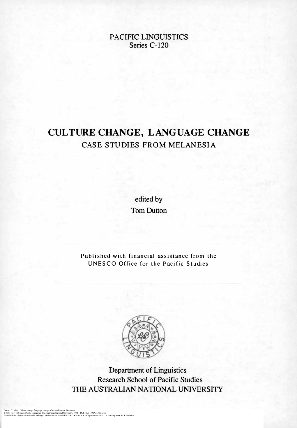 Culture Change, Language Change