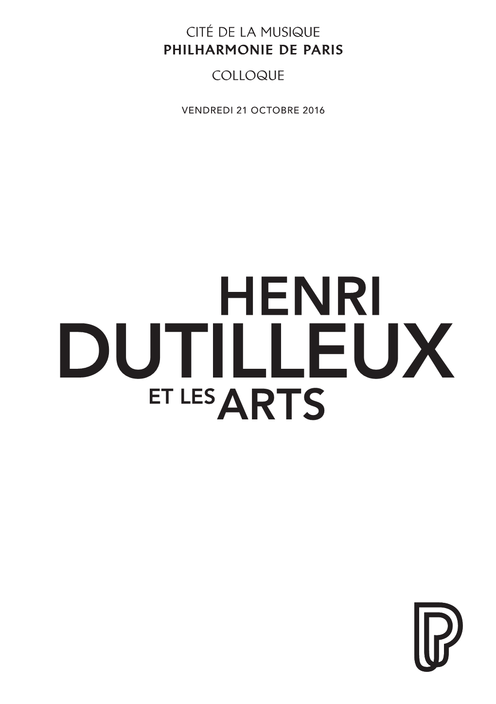 Centenaire Henri Dutilleux