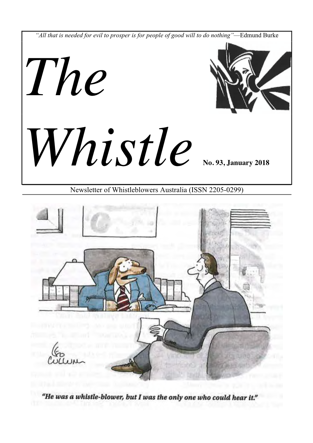 The Whistle, January 2018