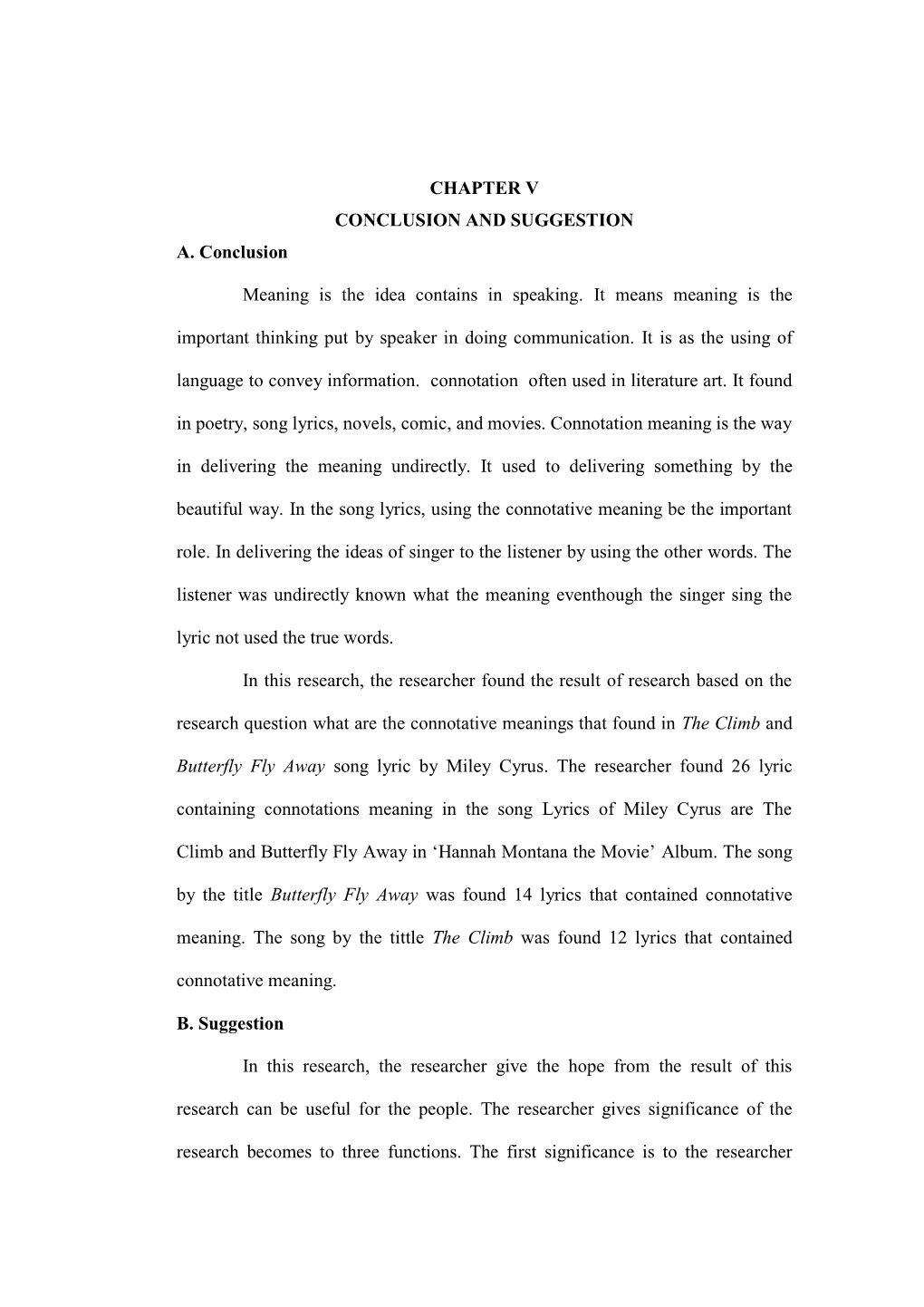 CHAPTER V CONCLUSION and SUGGESTION A. Conclusion