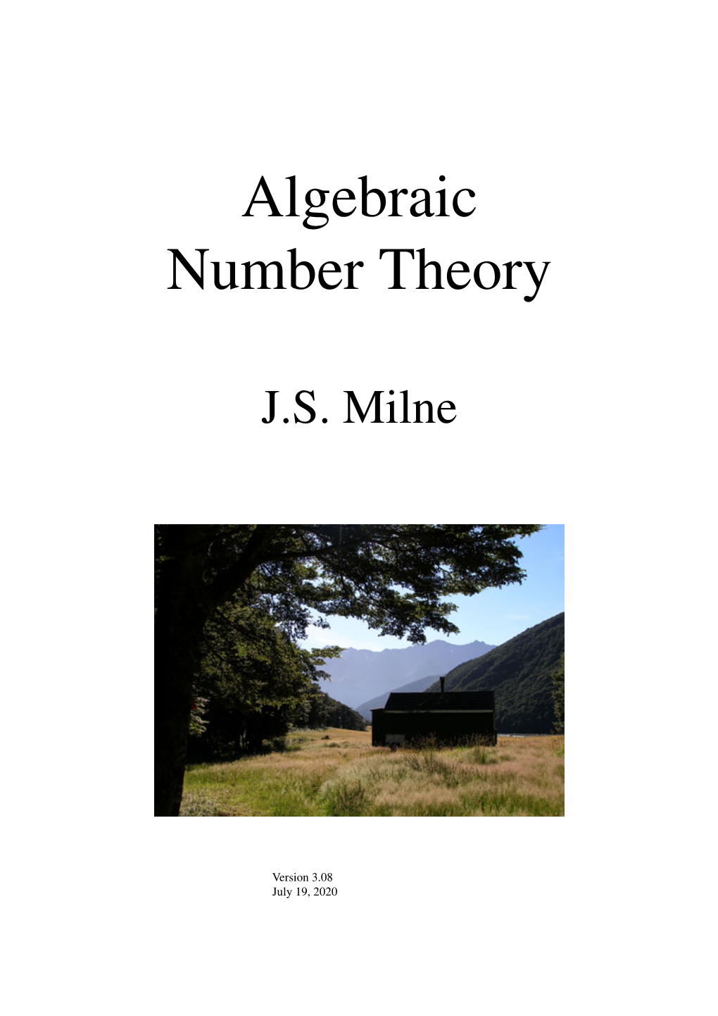 Algebraic Number Theory