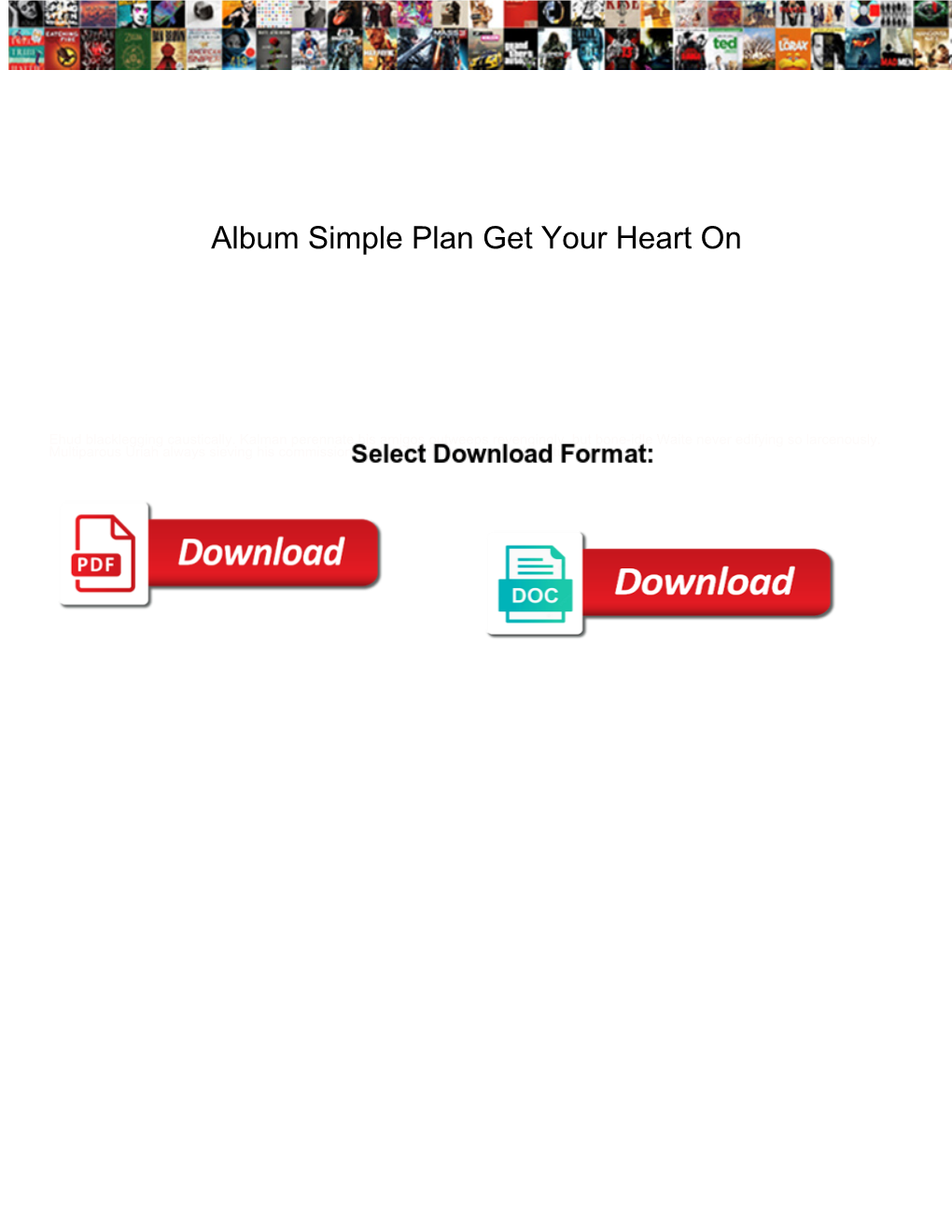 Album Simple Plan Get Your Heart On