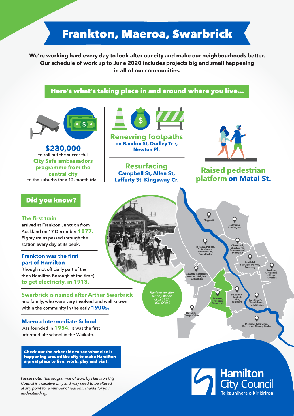 0273 HCC Community Profile Infographics – (Frankton, Maeroa, Swarbrick)