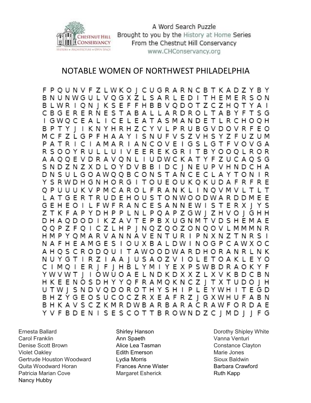 Notable Women of Northwest Philadelphia