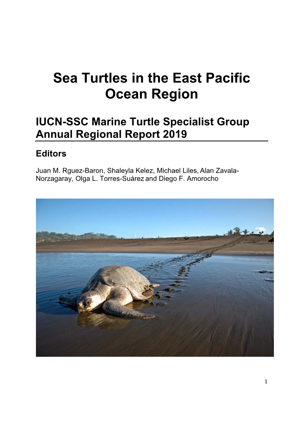 Sea Turtles in the East Pacific Ocean Region