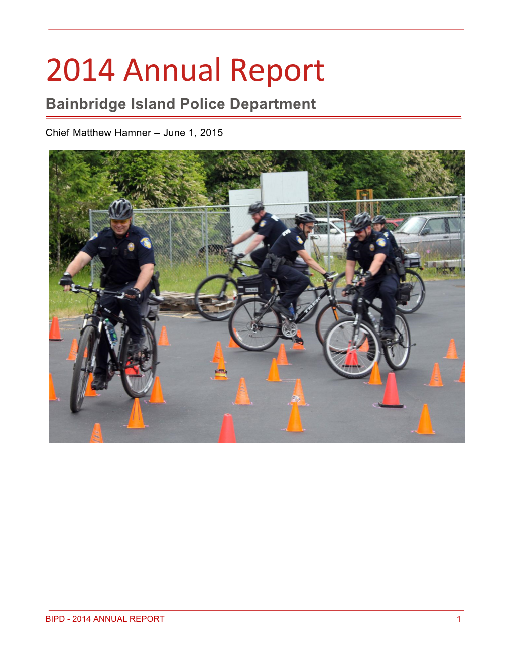 2014 Annual Report Bainbridge Island Police Department