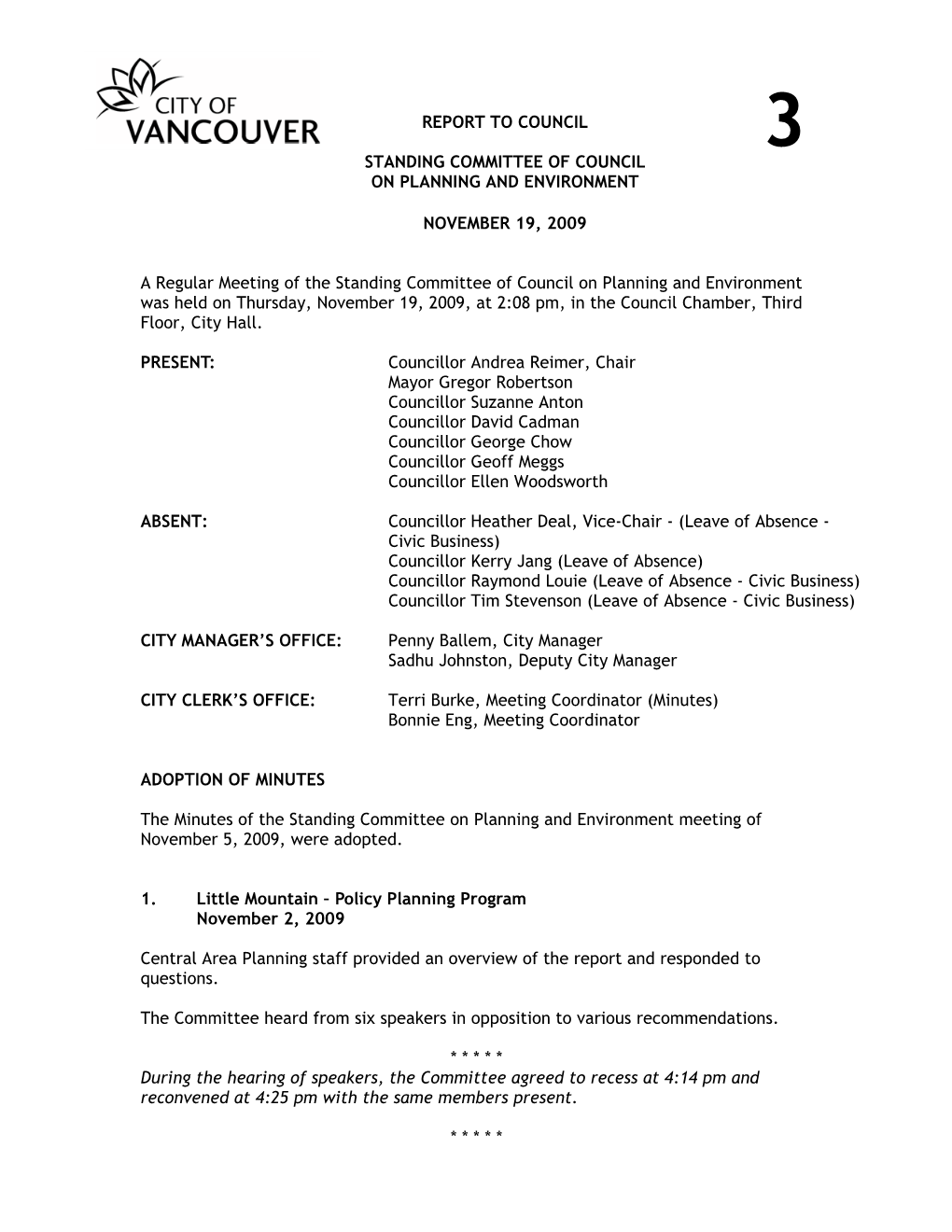 Amendments to the 2009 Council Report PDF File