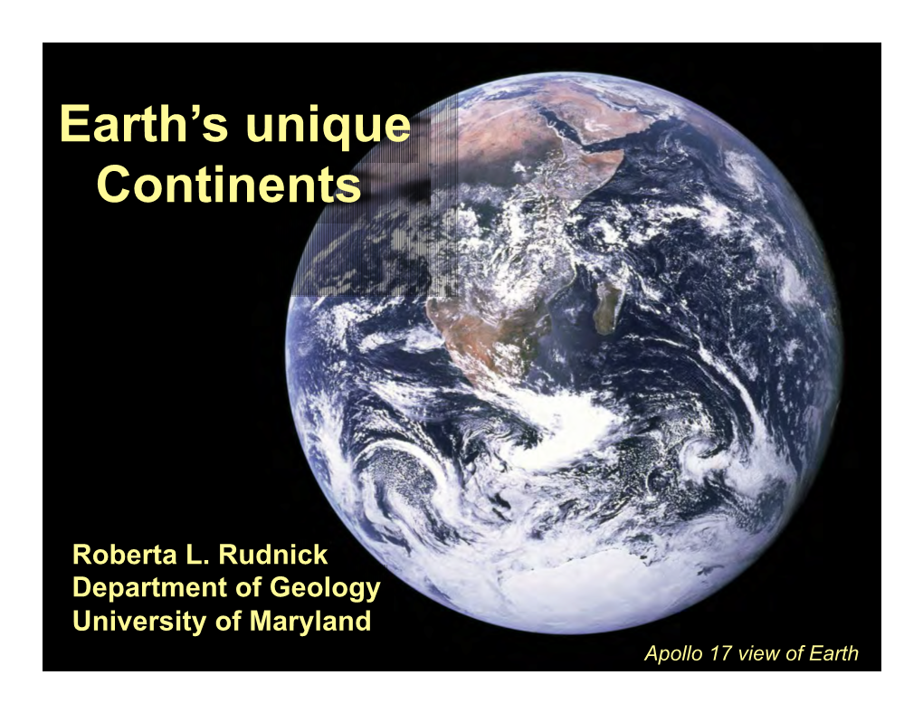 What Is Continental Crust?