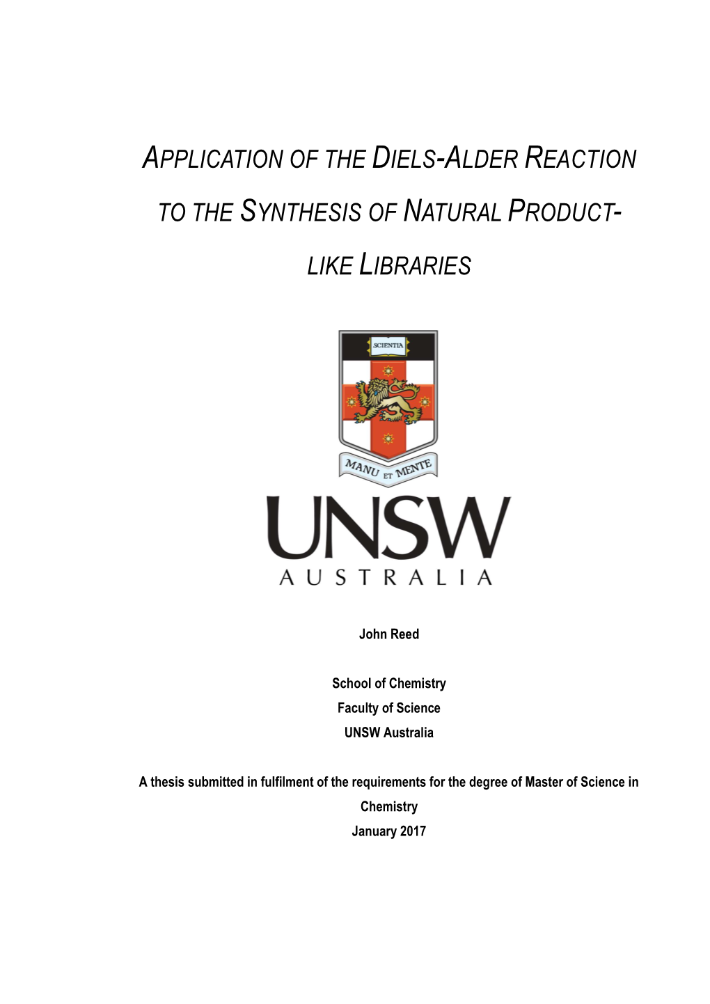 Application of the Diels-Alder Reaction