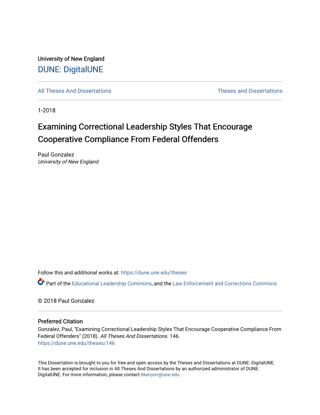 Examining Correctional Leadership Styles That Encourage Cooperative Compliance from Federal Offenders