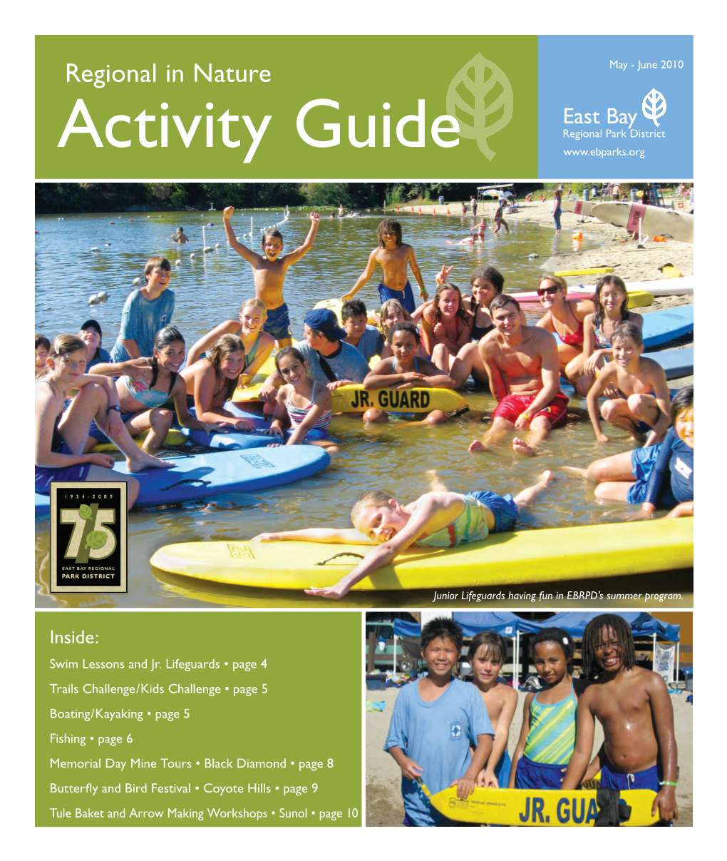 Regional in Nature May - June 2010 East Bay Regional Park District Activity Guide