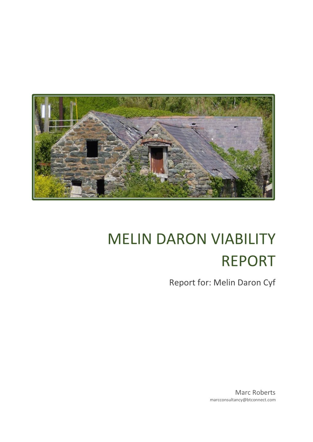 Melin Daron Viability Report May2020