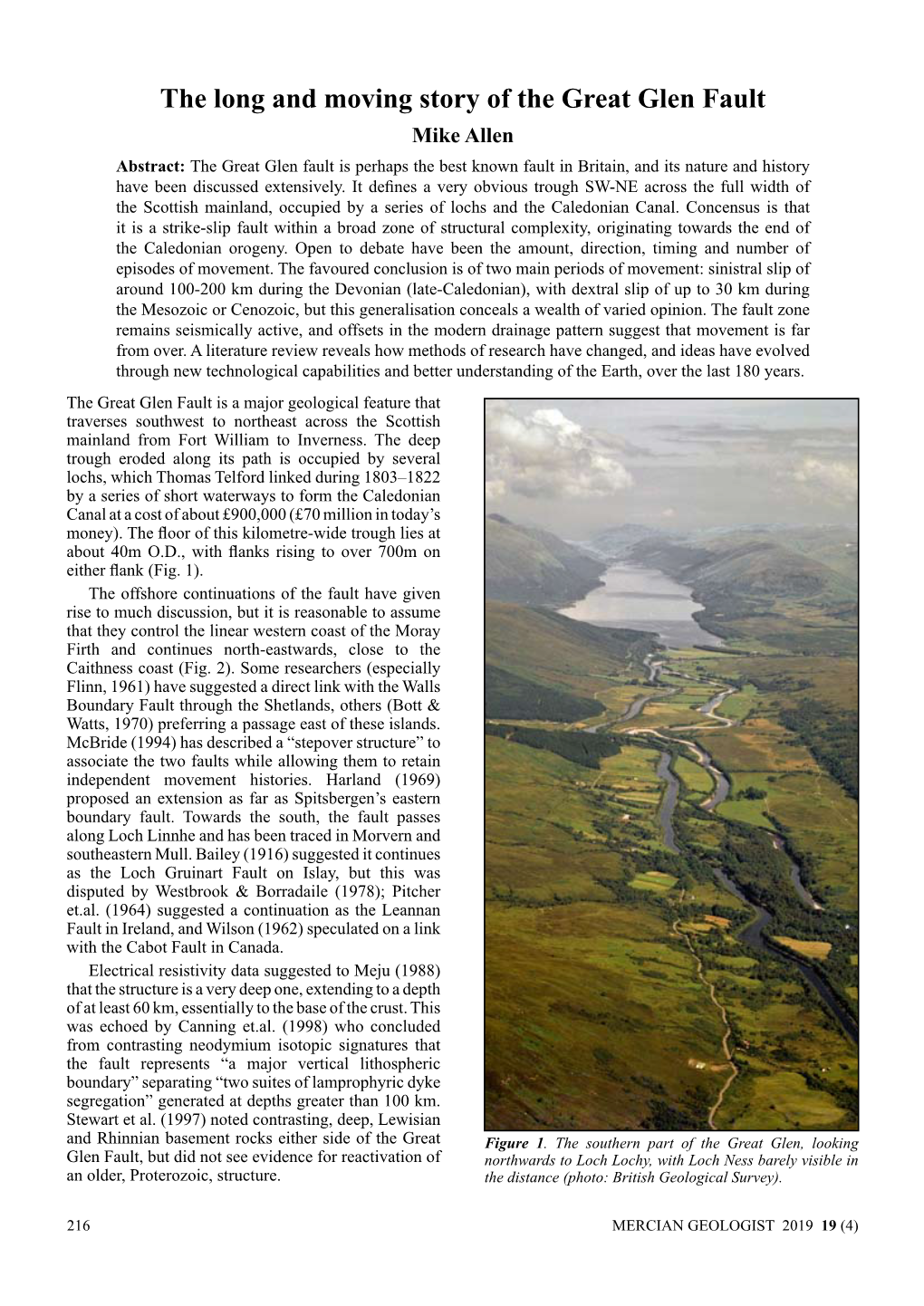 The Long and Moving Story of the Great Glen Fault