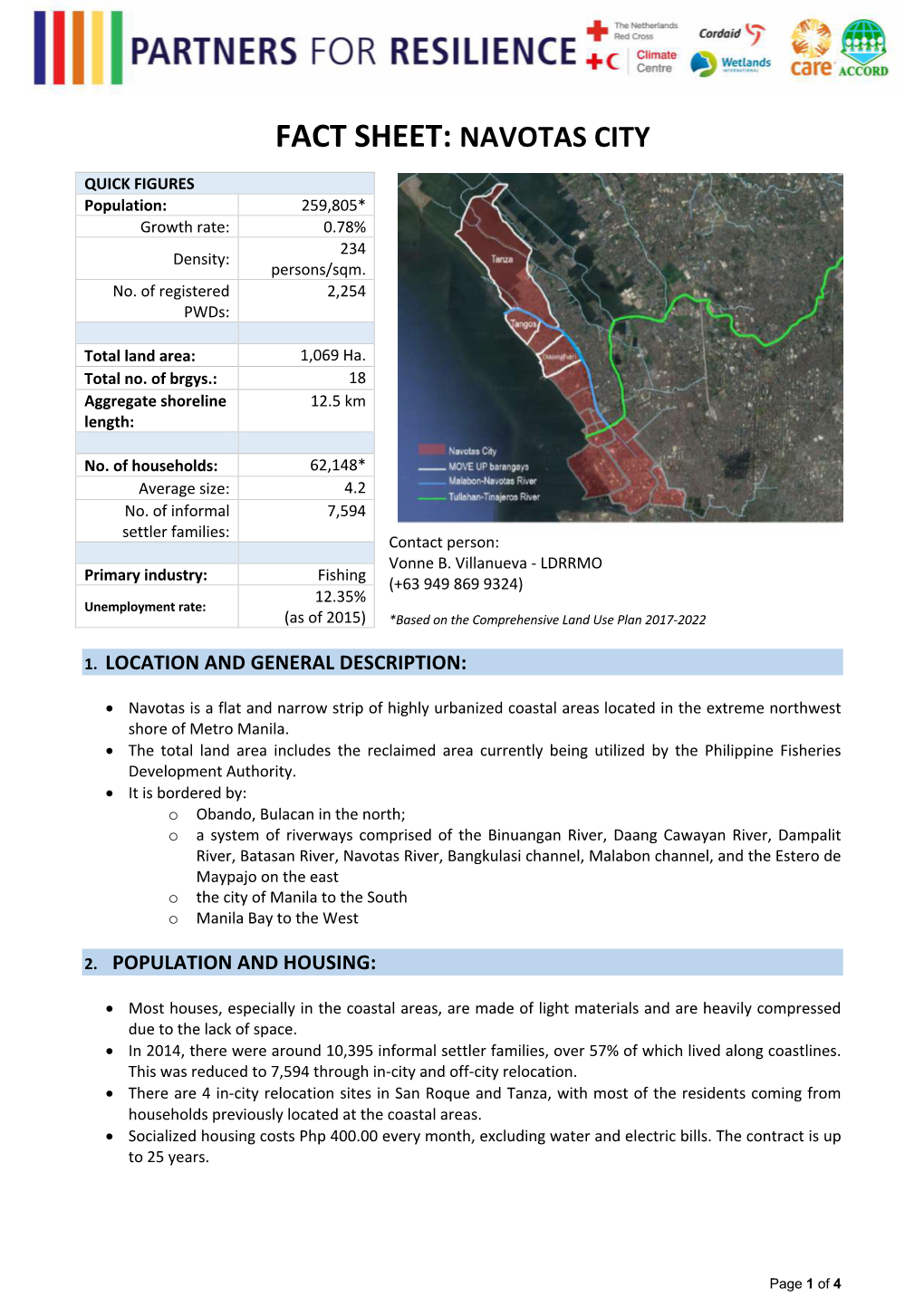 Fact Sheet: Navotas City