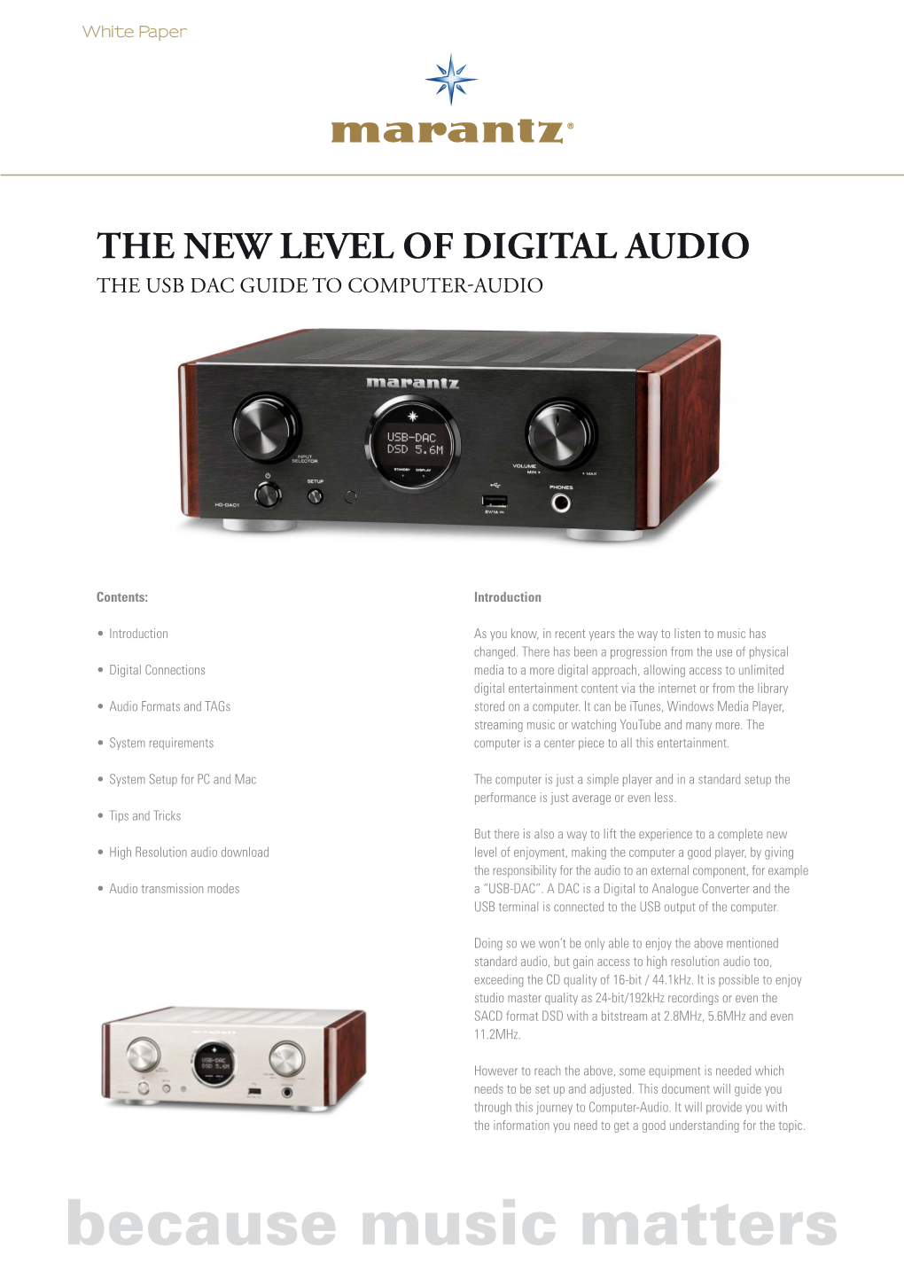 Marantz DAC White Paper