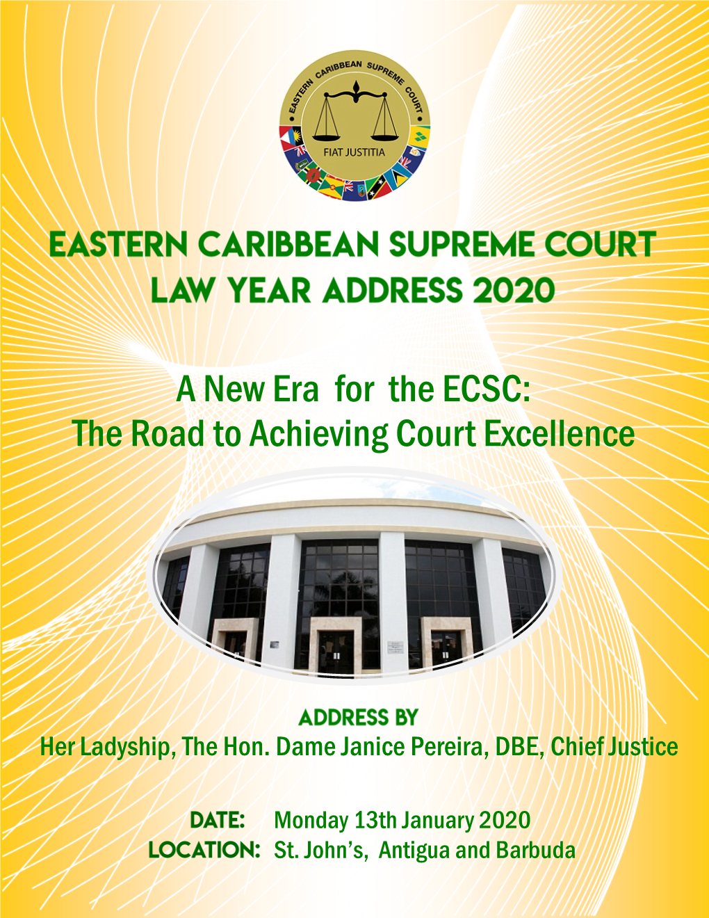 Opening of the Law Year Address 2020 – “A New Era for the ECSC