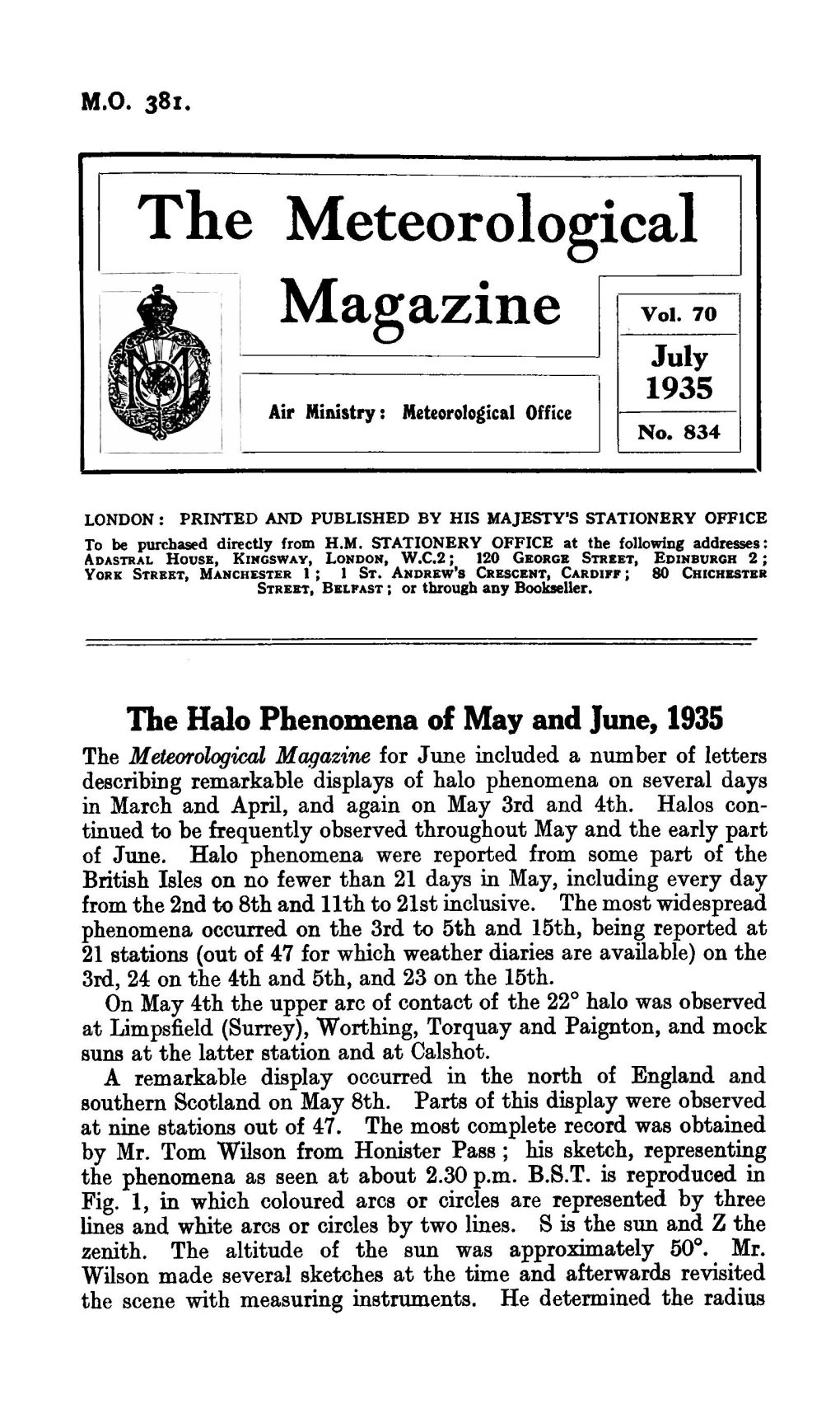 The Meteorological Magazine