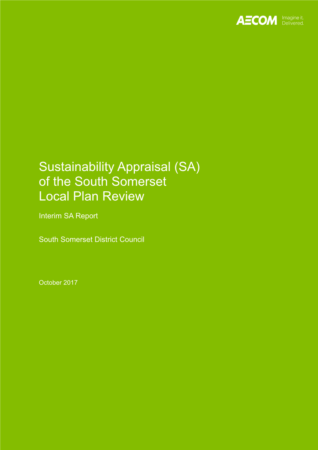 Sustainability Appraisal Interim Report