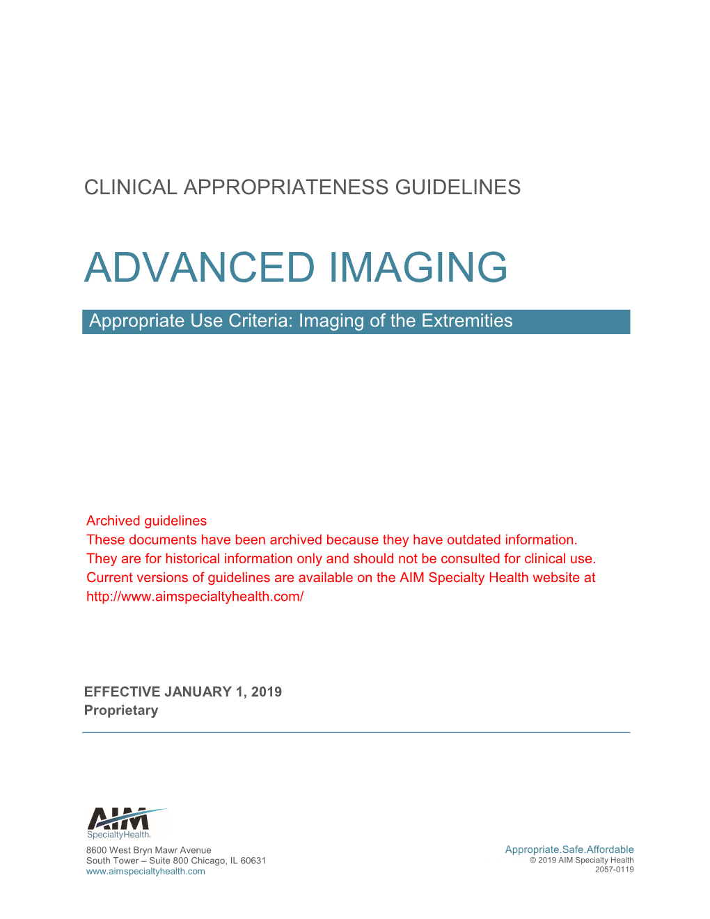 Extremity Imaging