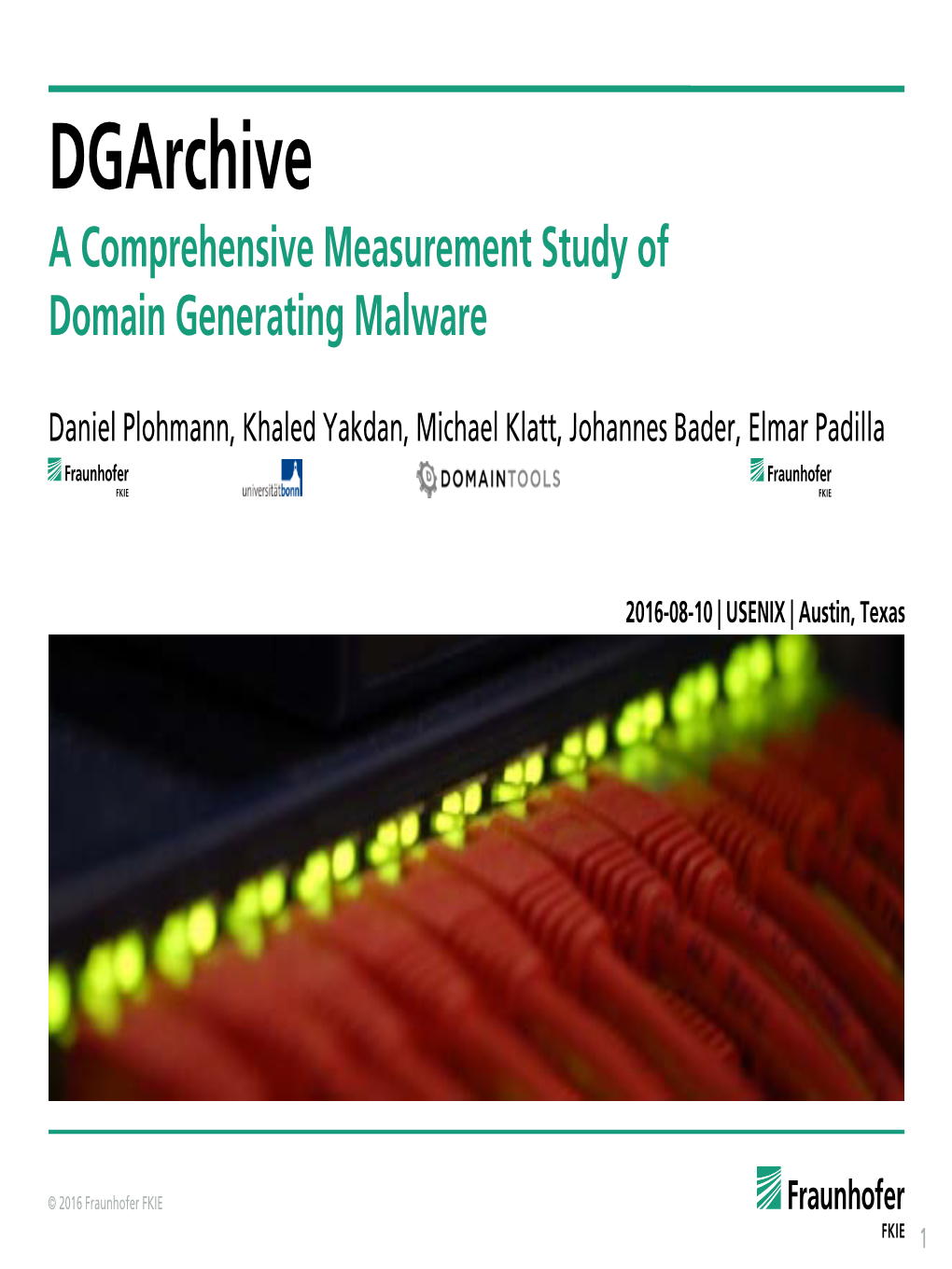 A Comprehensive Measurement Study of Domain Generating Malware