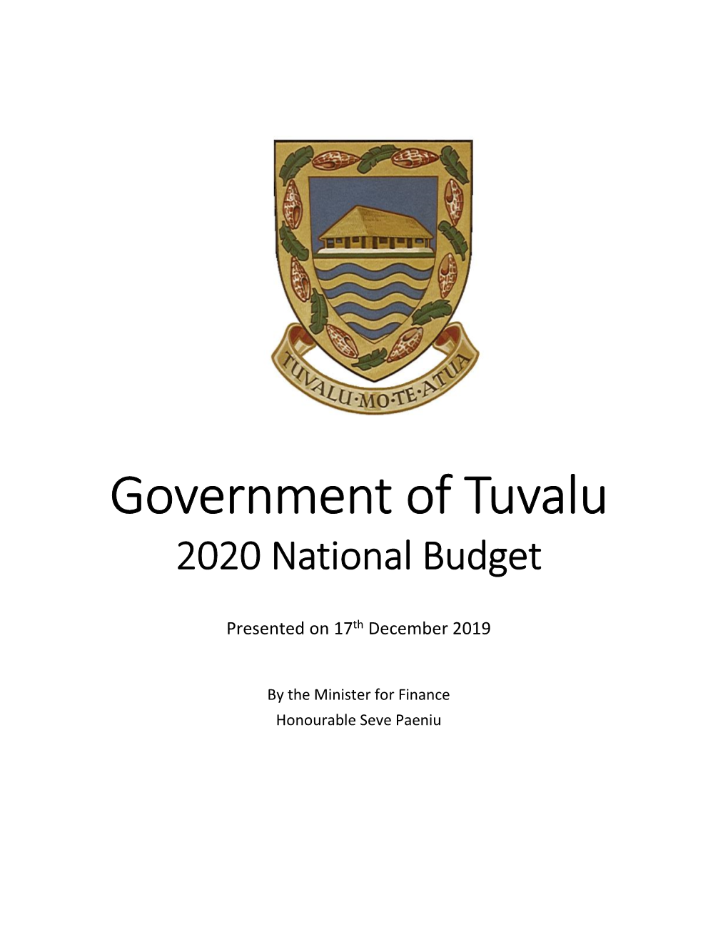 2020 National Budget