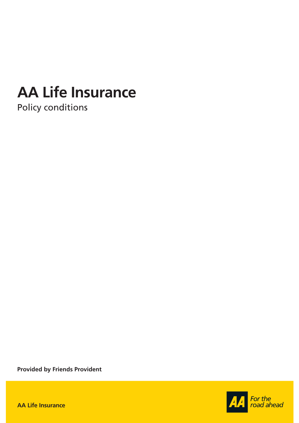 AA Life Insurance Policy Conditions