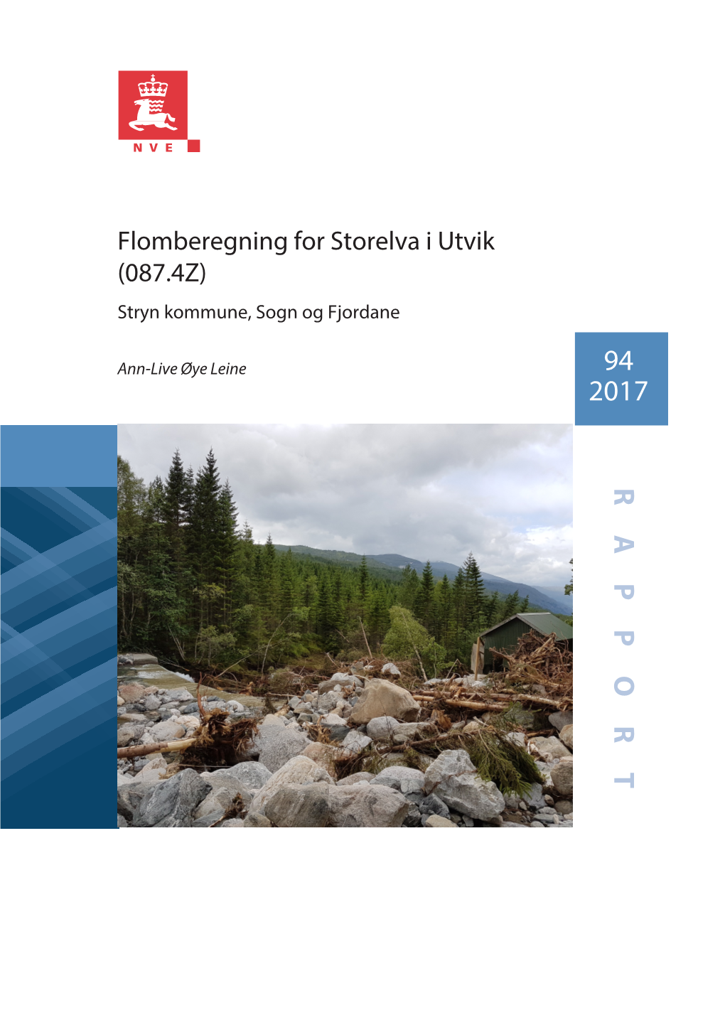 Flomberegning for Storelva I Utvik (087.4 Z)