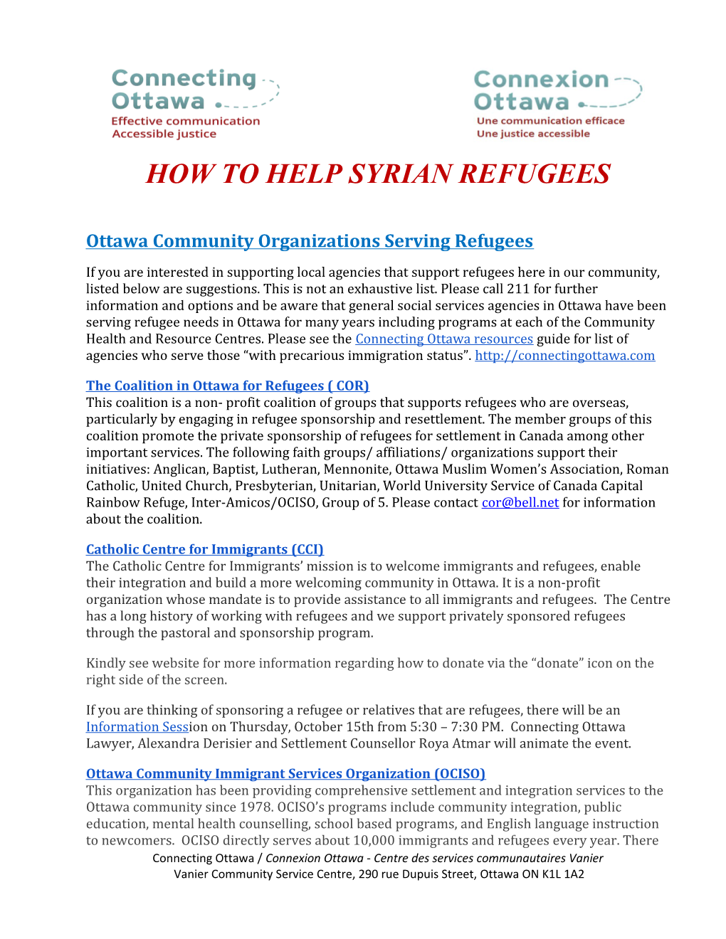 How to Help Syrian Refugees