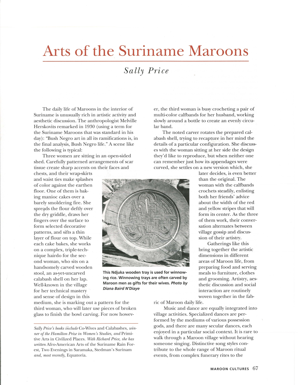 Arts of the Suriname Maroons