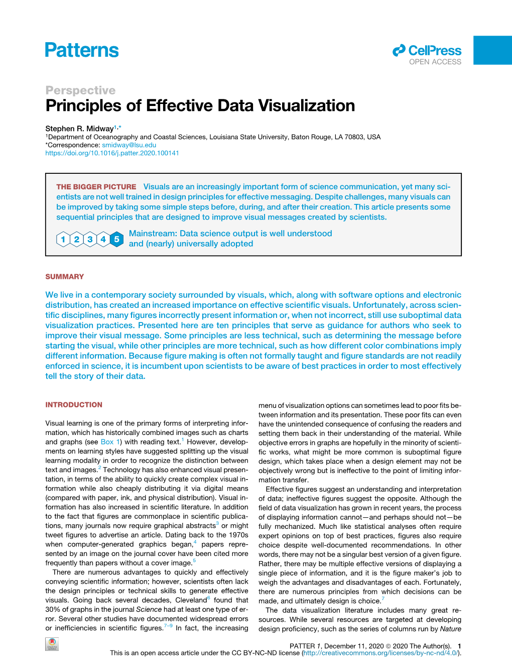 Principles of Effective Data Visualization