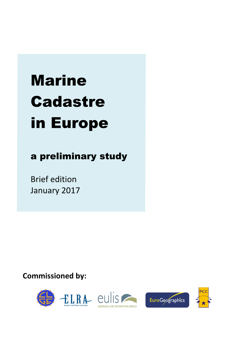 Marine Cadastre in Europe 5