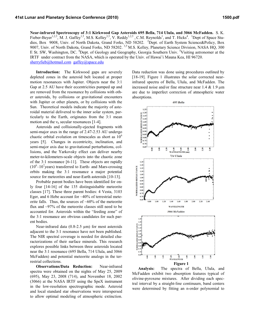 Near-Infrared Spectroscopy of 3:1 Kirkwood Gap Asteroids 695 Bella, 714 Ulula, and 3066 Mcfadden