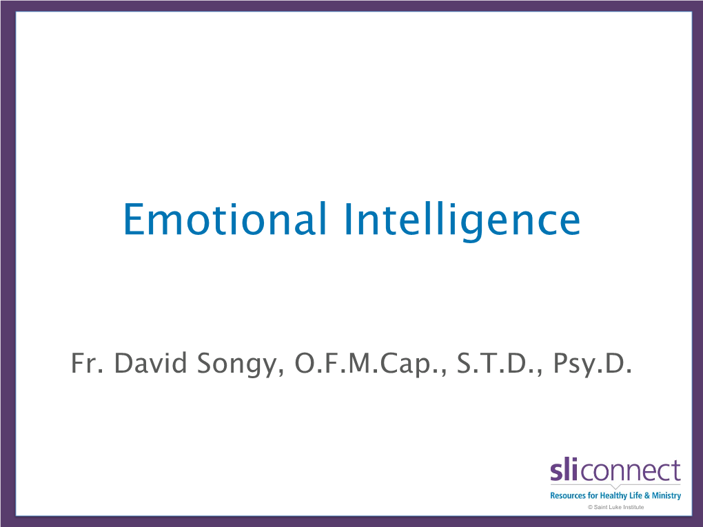 Emotional Intelligence