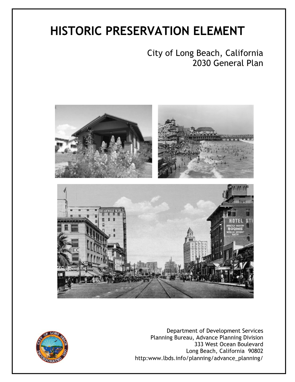 Long Beach Historic Preservation Element, 2010.Pdf