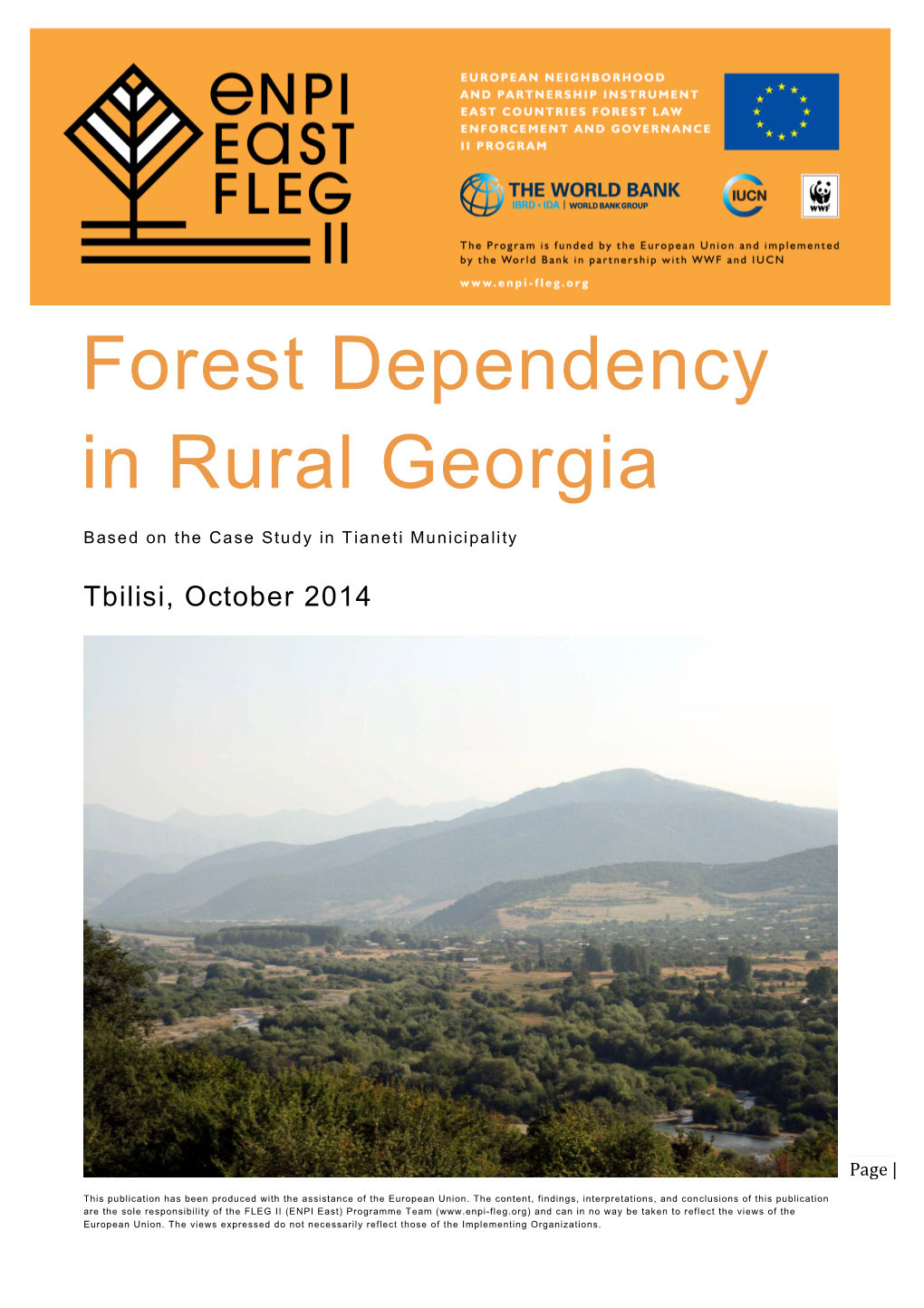 Forest Dependency in Rural Georgia
