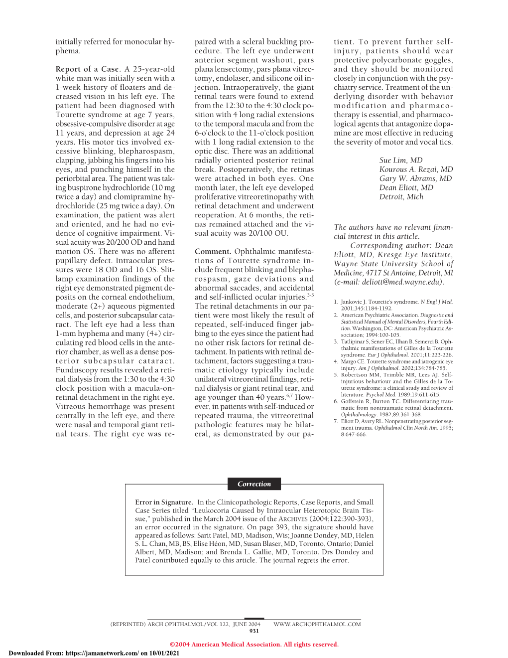 Leukocoria Caused by Intraocular Heterotopic Brain Tissue Correction