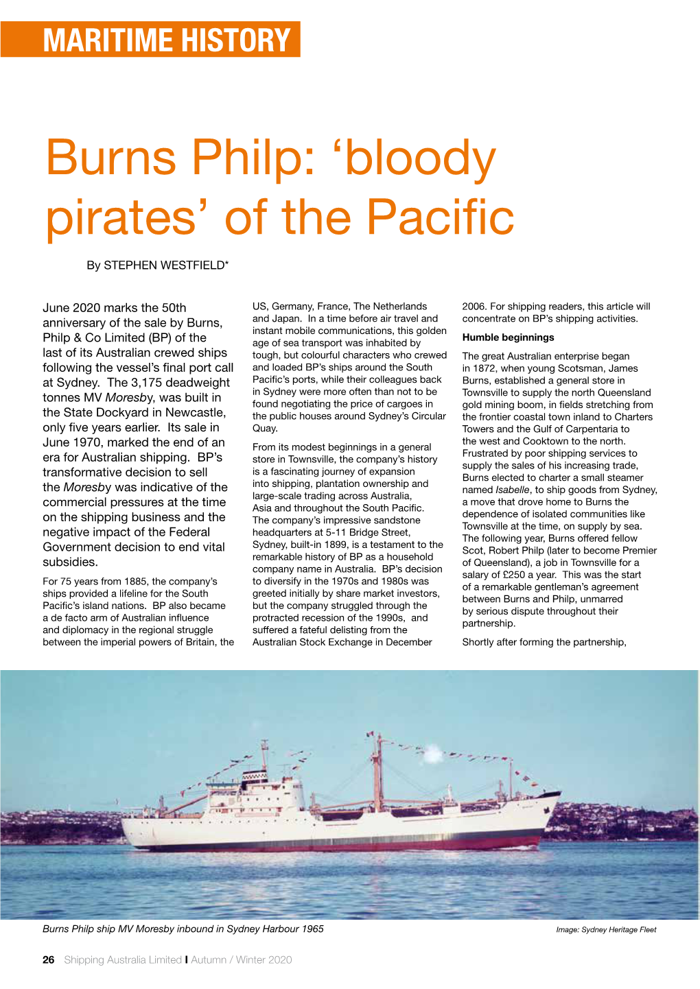 Burns Philp: ‘Bloody Pirates’ of the Pacifc