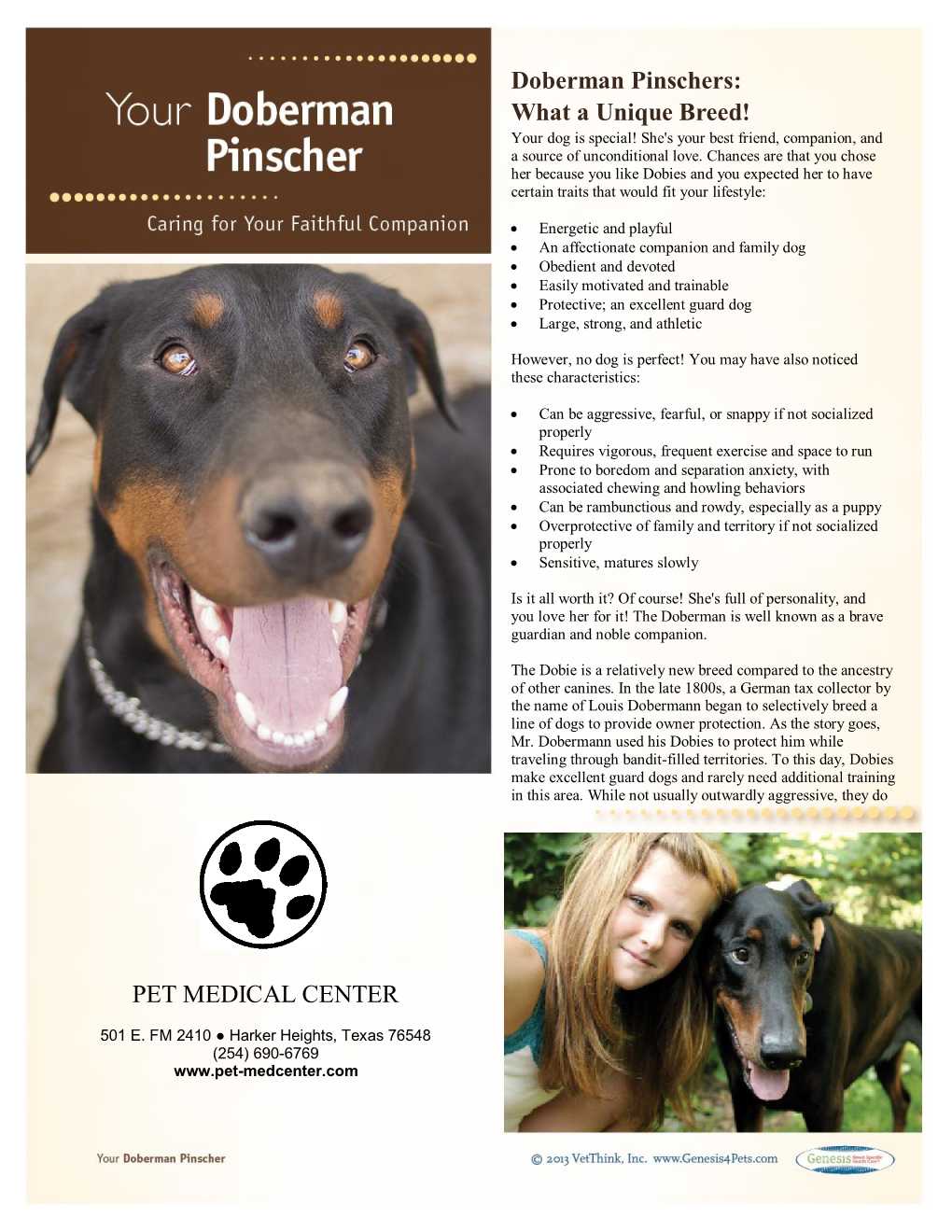 Doberman Pinschers: What a Unique Breed! PET MEDICAL CENTER