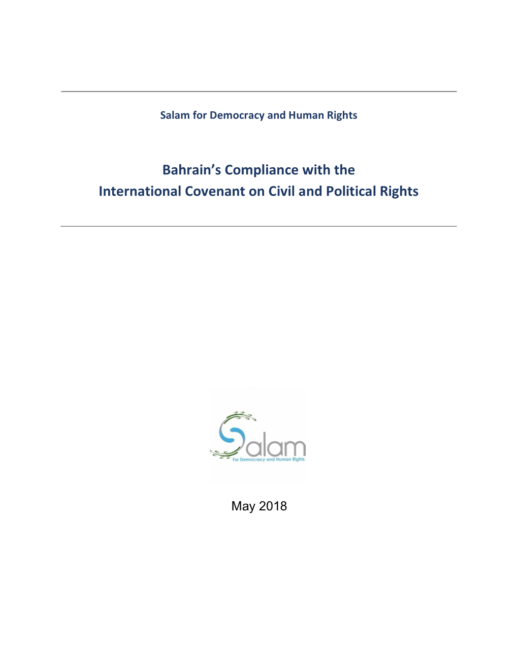 Bahrain's Compliance with the International Covenant on Civil And