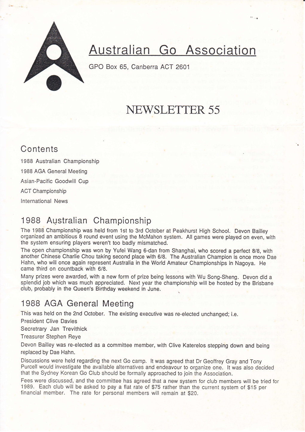 AGA Newsletter 55