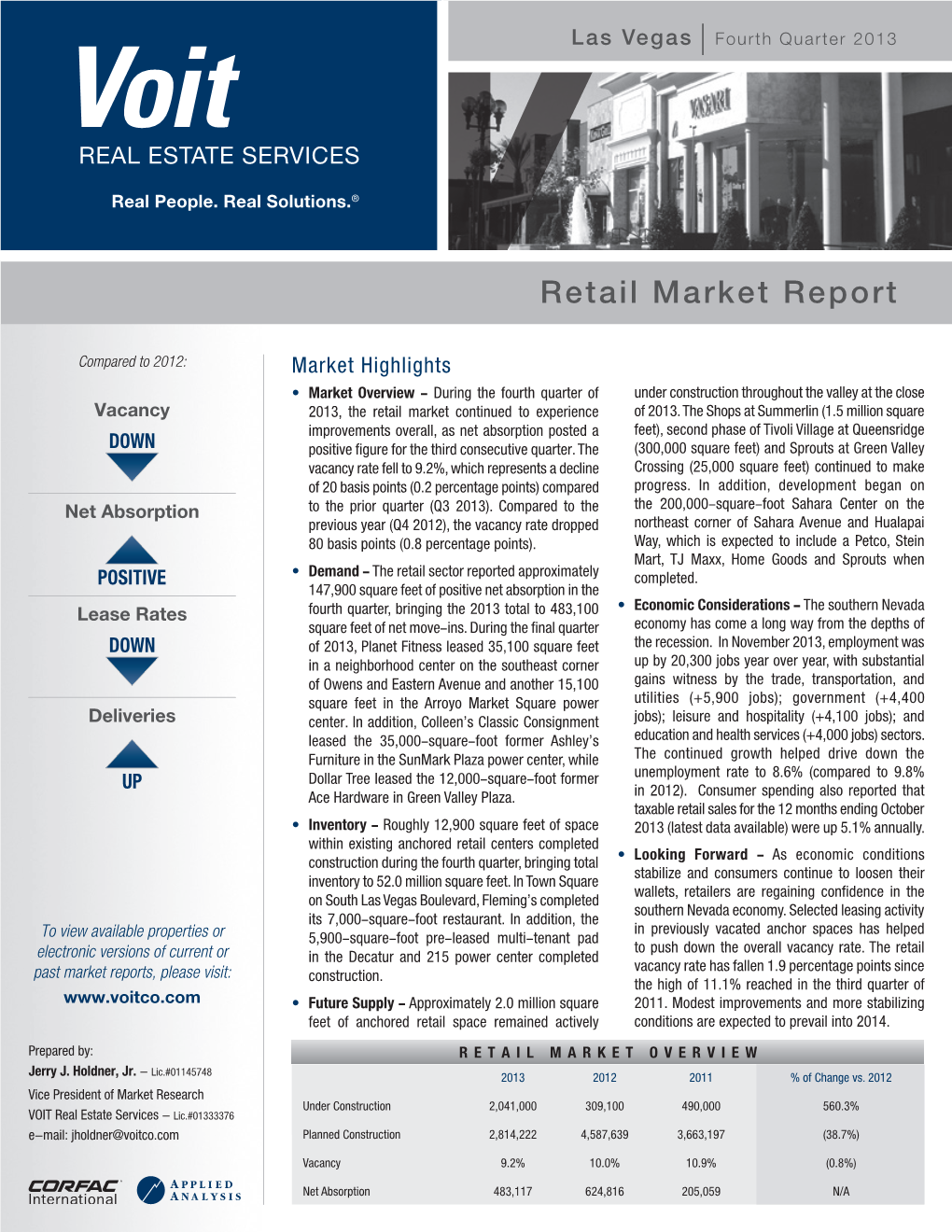Retail Market Report