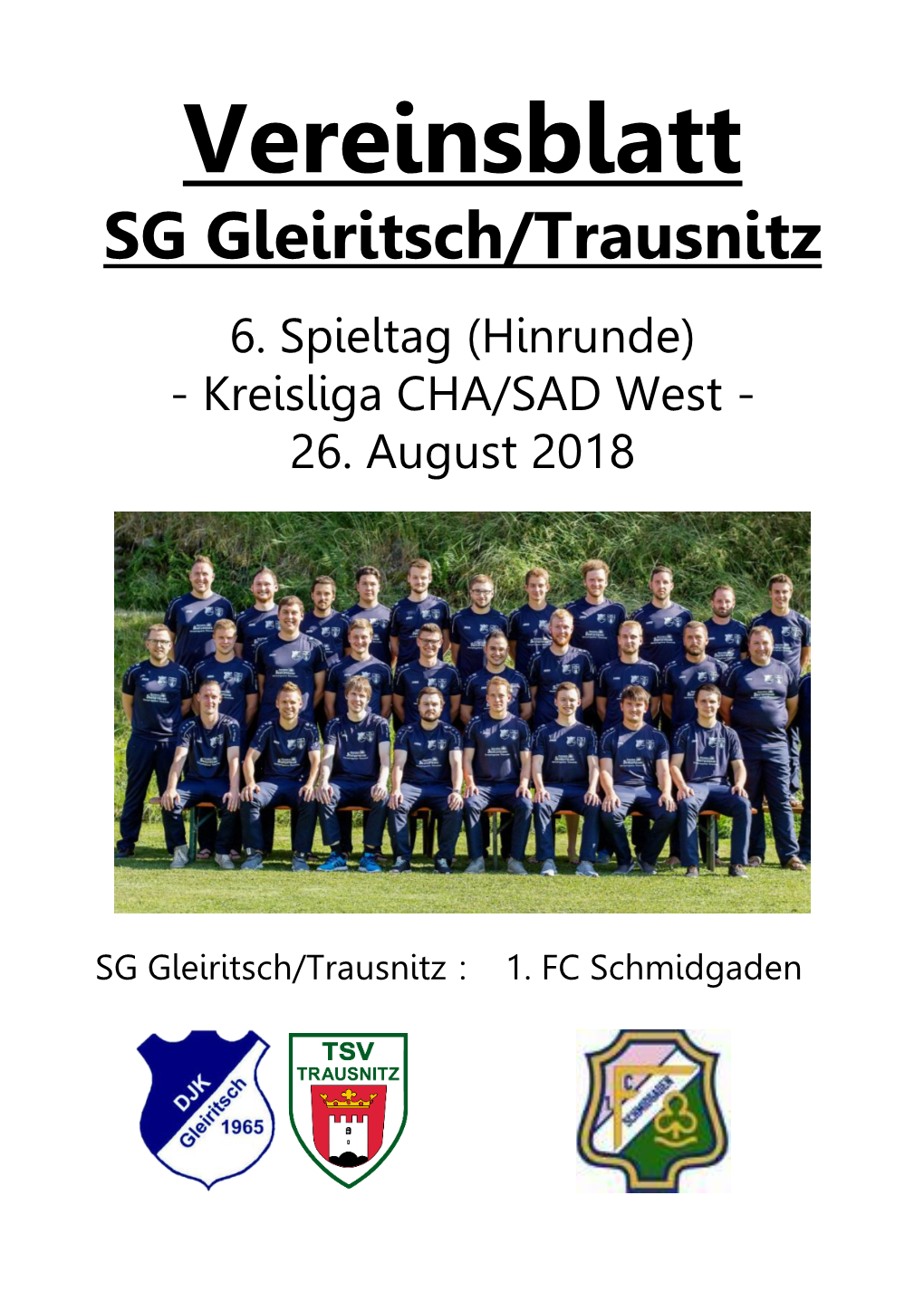 Vereinsblatt SG Gleiritsch/Trausnitz