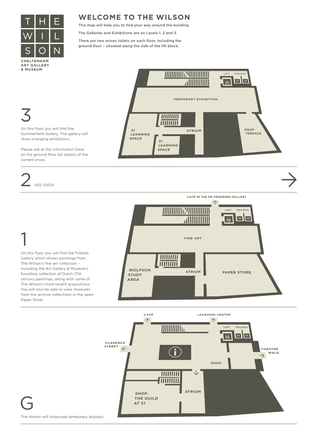 WELCOME to the WILSON This Map Will Help You to Find Your Way Around the Building