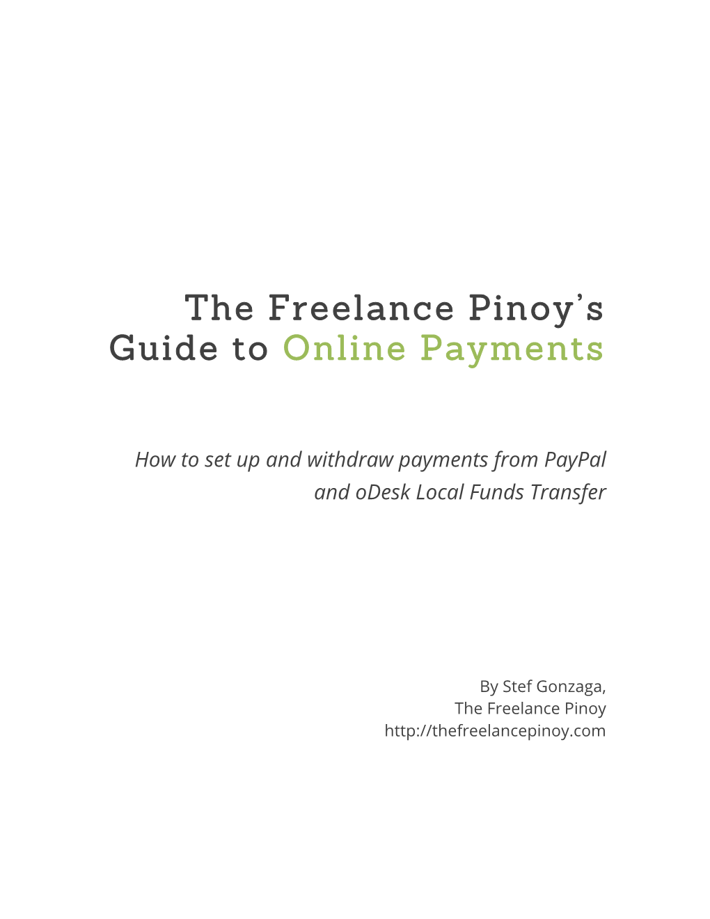 The Freelance Pinoy's Guide to Online Payments