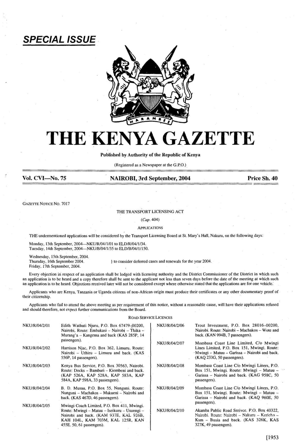 Thekenya7agazette