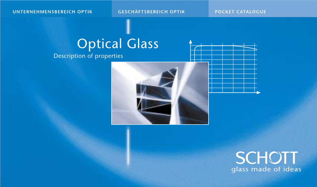 Properties of Optical Glass (Pocket Catalog)