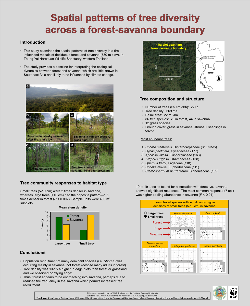 Introduction Tree Composition and Structure Tree Community