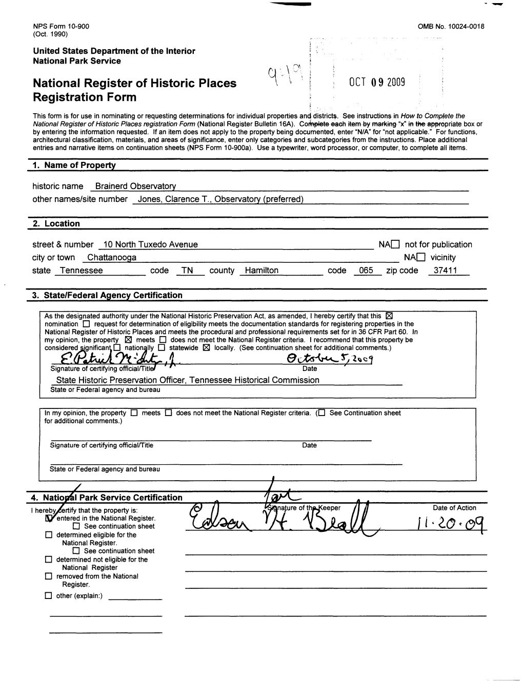 OCT 092009 Registration Form