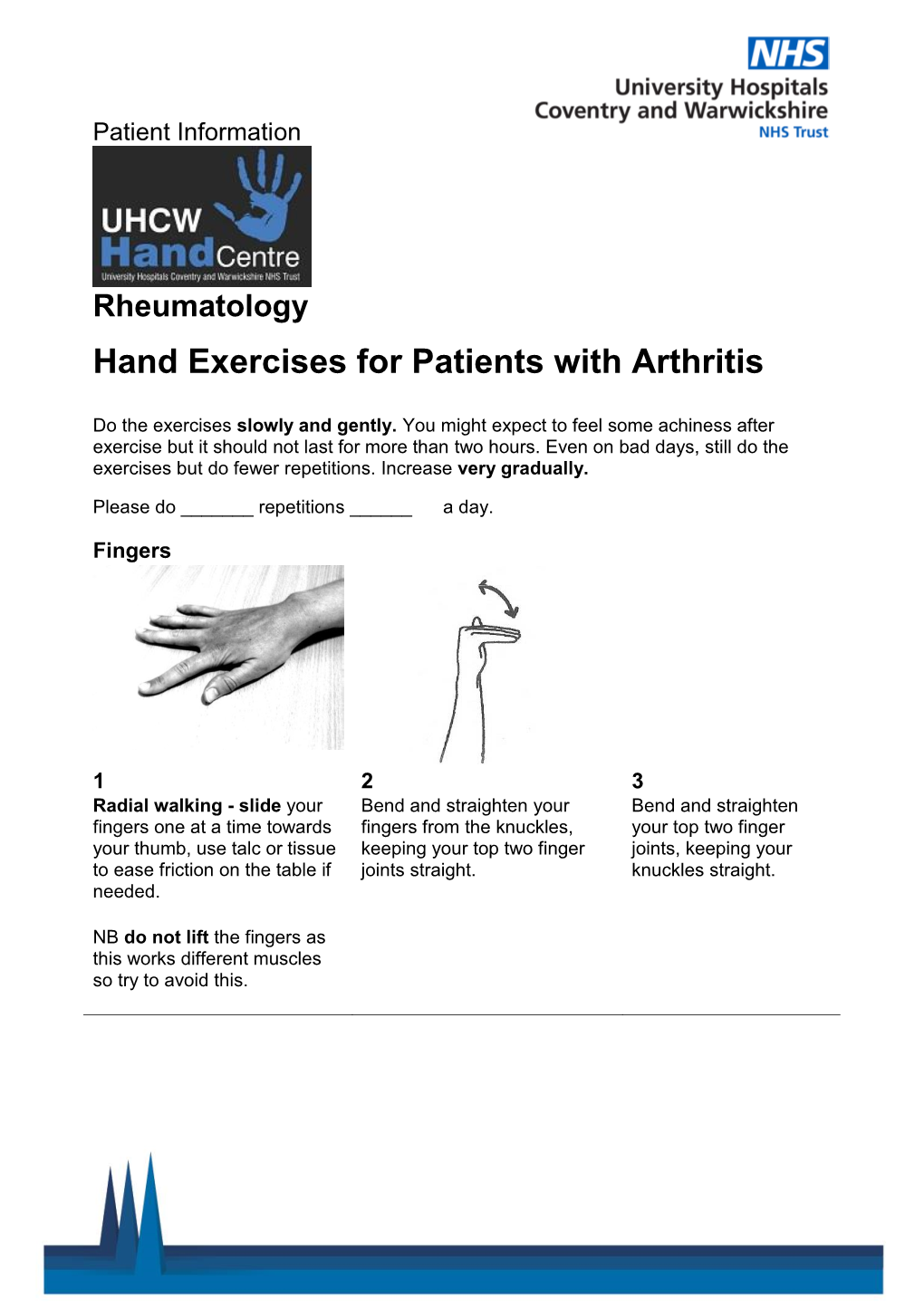 Hand Exercises for Patients with Arthritis