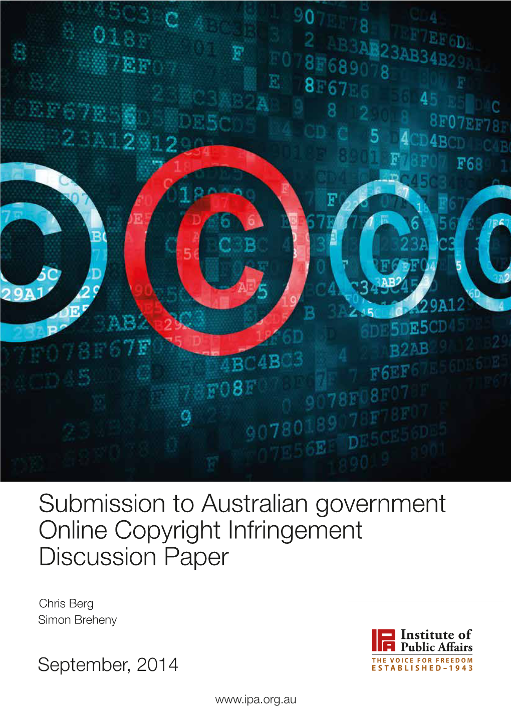 Submission to Australian Government Online Copyright Infringement Discussion Paper